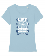 LIFT WEIGHTS Tricou mânecă scurtă guler larg fitted Damă Expresser