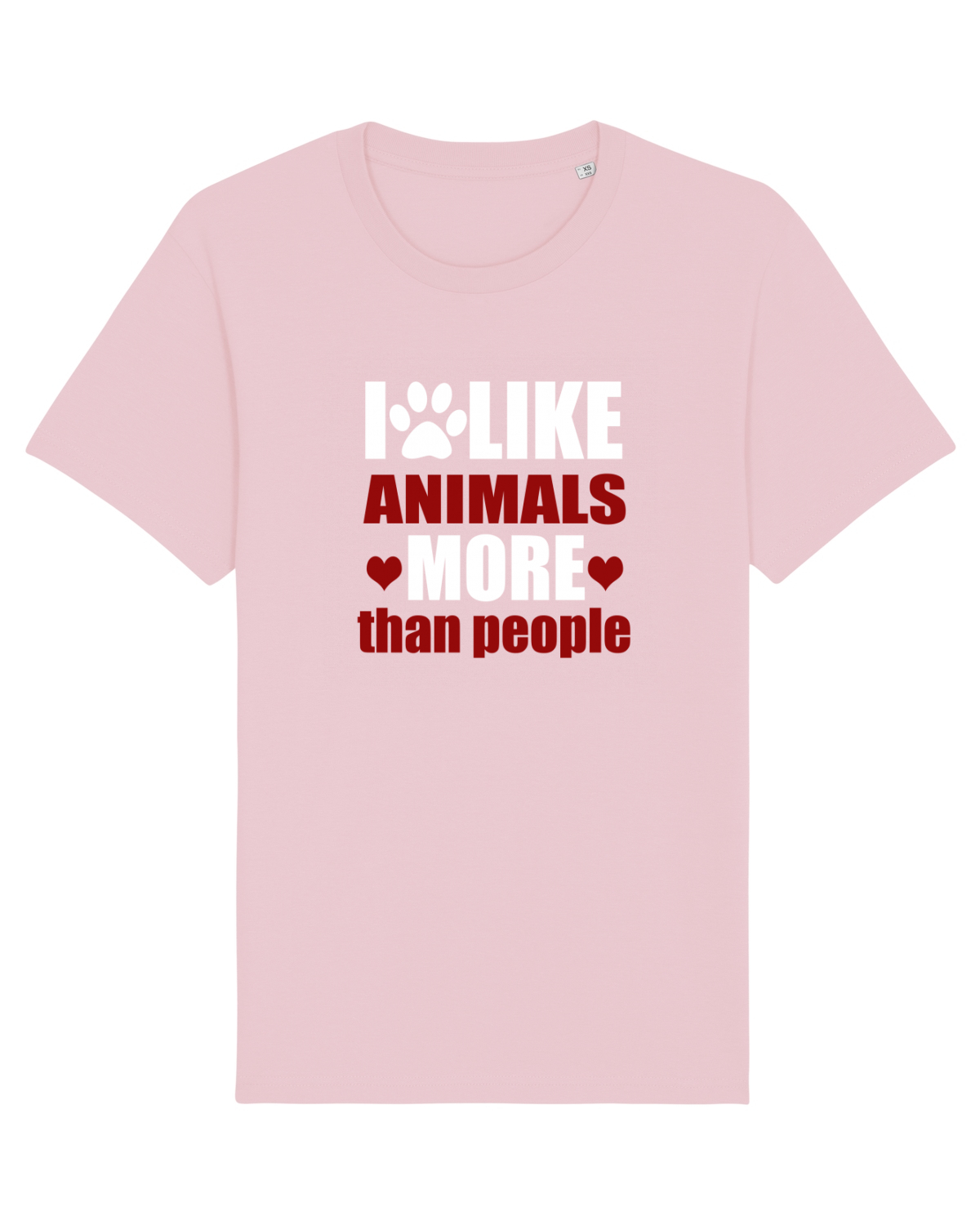 Tricou mânecă scurtă Unisex Rocker Cotton Pink