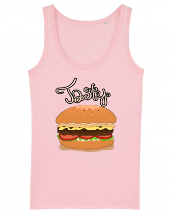 Tasty Hamburger Cotton Pink