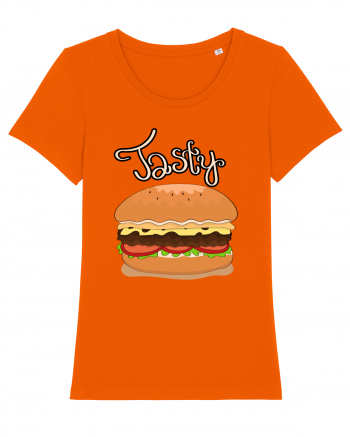 Tasty Hamburger Bright Orange