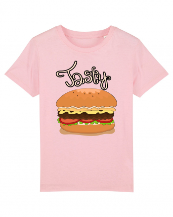 Tasty Hamburger Cotton Pink