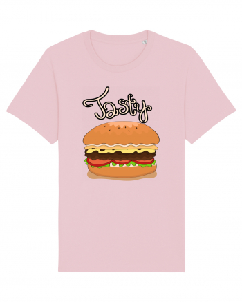 Tasty Hamburger Cotton Pink