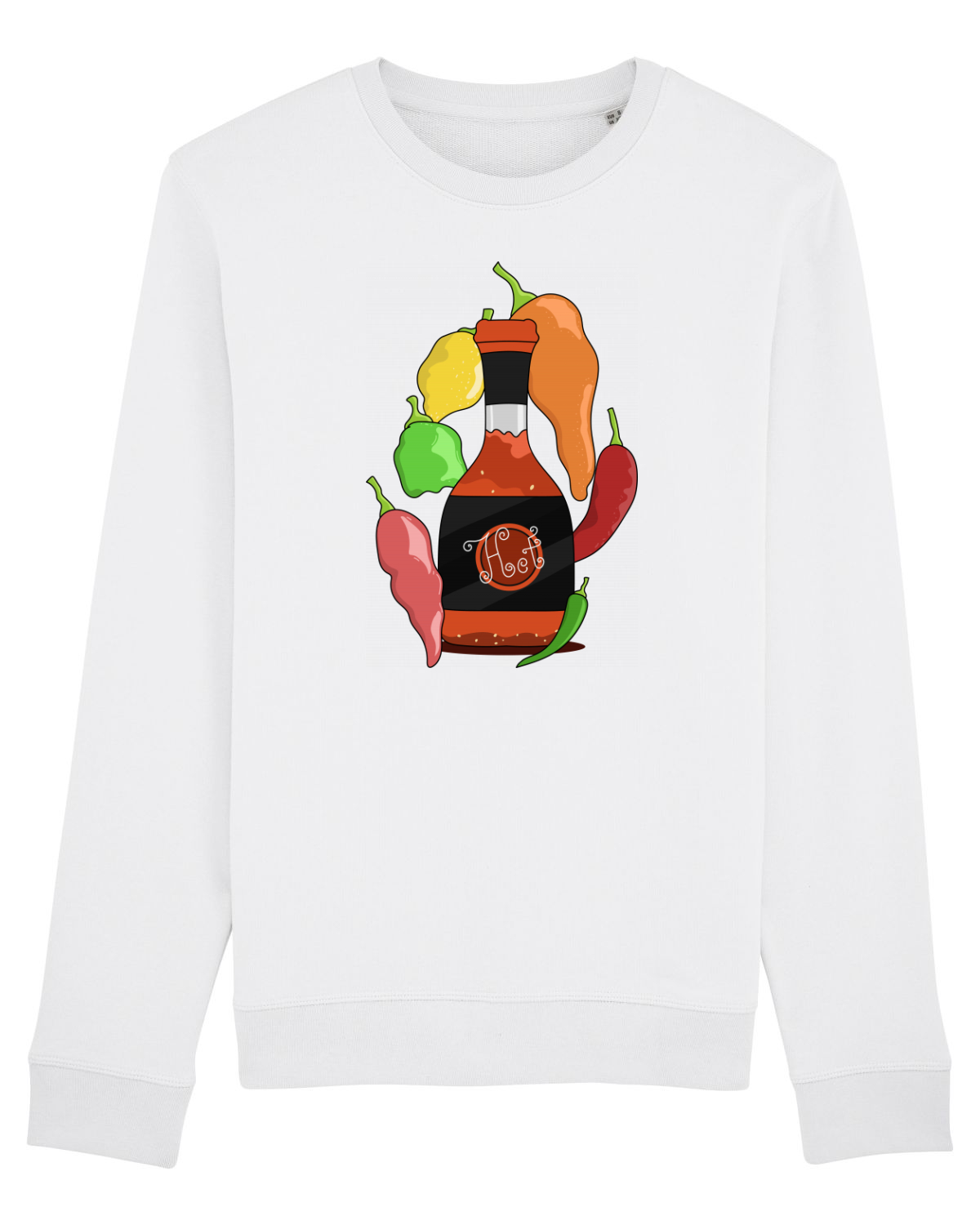 Bluză mânecă lungă Unisex Rise White