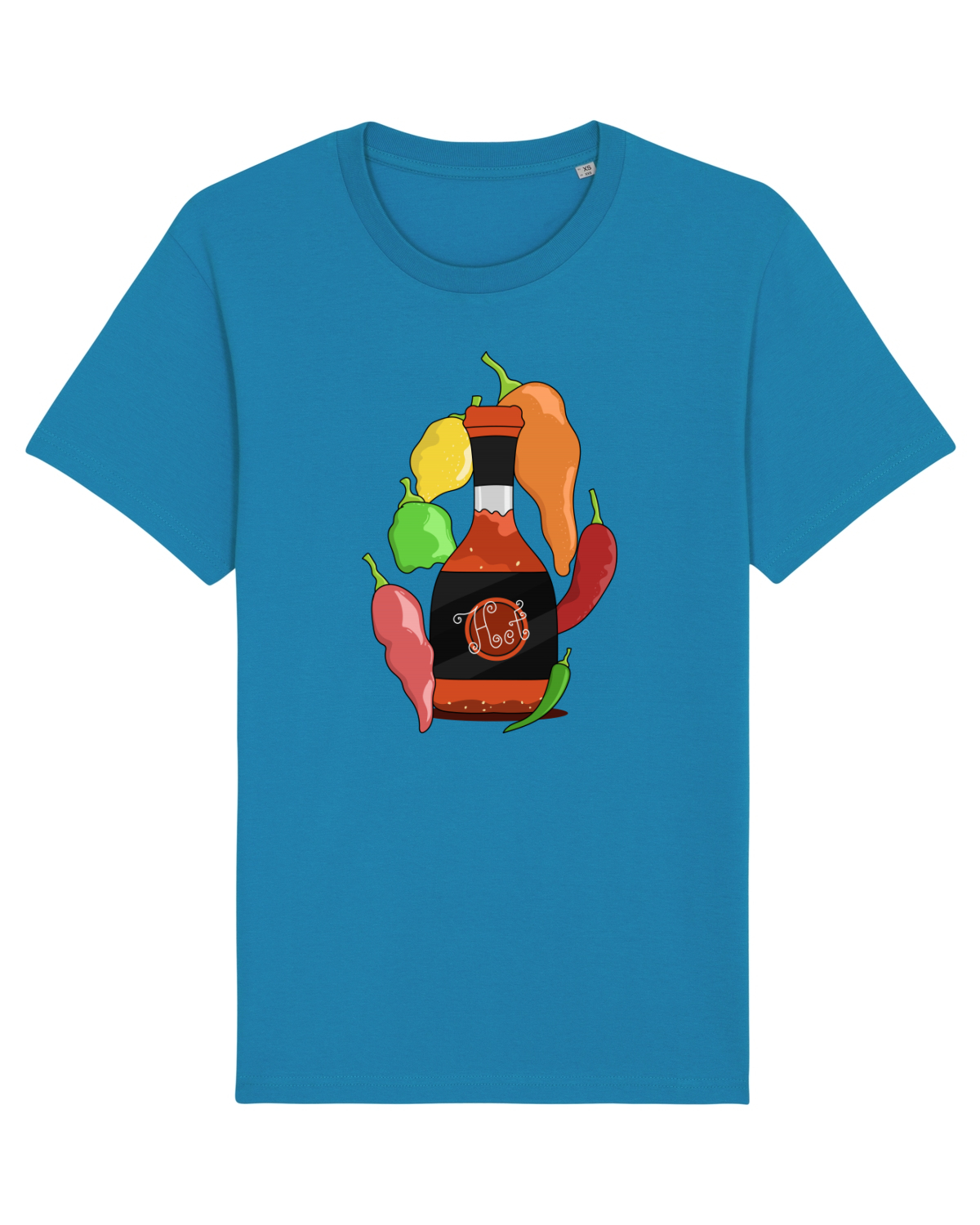 Tricou mânecă scurtă Unisex Rocker Azur