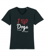 DOGS Tricou mânecă scurtă guler V Bărbat Presenter