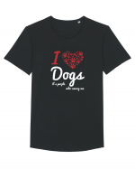 DOGS Tricou mânecă scurtă guler larg Bărbat Skater