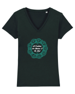 MIND Tricou mânecă scurtă guler V Damă Evoker
