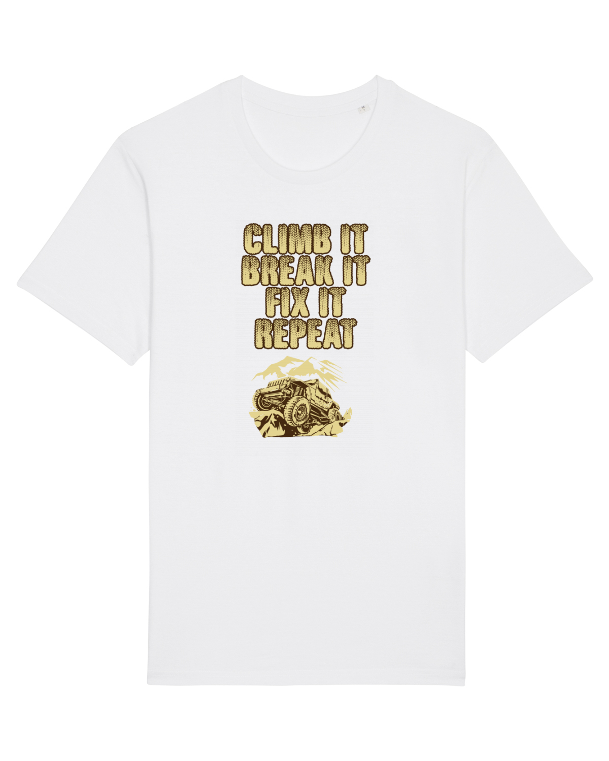 Tricou mânecă scurtă Unisex Rocker White