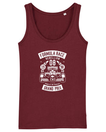 Formula Racing White Burgundy