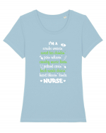 NURSE Tricou mânecă scurtă guler larg fitted Damă Expresser