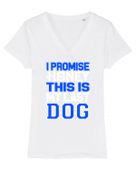 DOG Tricou mânecă scurtă guler V Damă Evoker