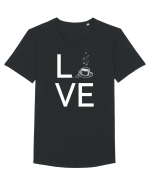 COFFEE Tricou mânecă scurtă guler larg Bărbat Skater
