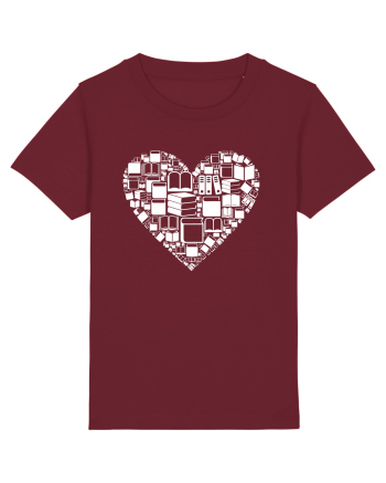 LOVE BOOKS Burgundy