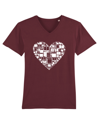 LOVE BOOKS Burgundy