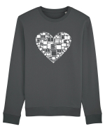LOVE BOOKS Bluză mânecă lungă Unisex Rise