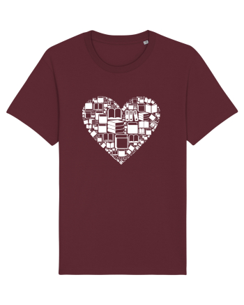 LOVE BOOKS Burgundy