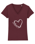 FISHING Tricou mânecă scurtă guler V Damă Evoker