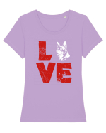 DOG Tricou mânecă scurtă guler larg fitted Damă Expresser