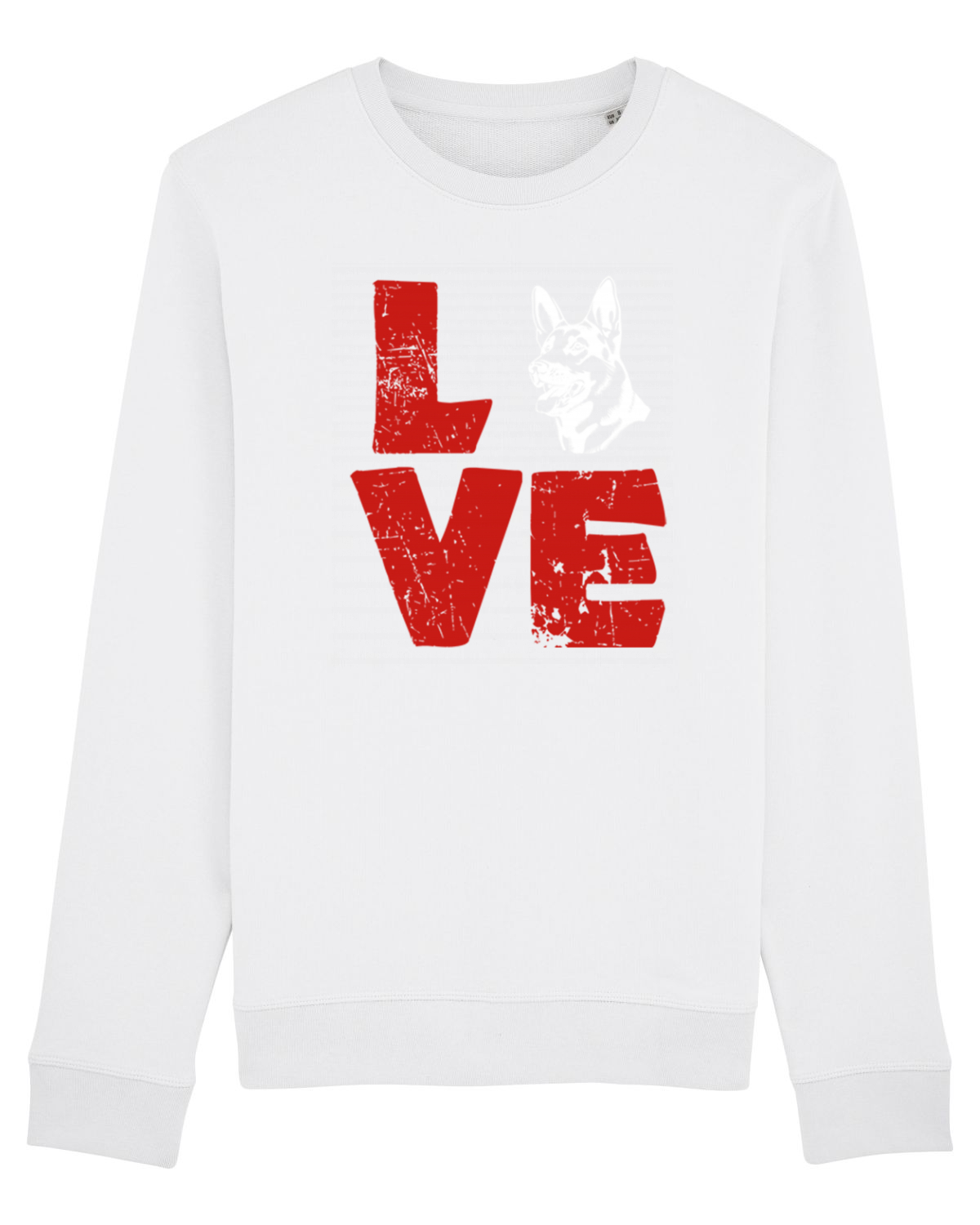 Bluză mânecă lungă Unisex Rise White
