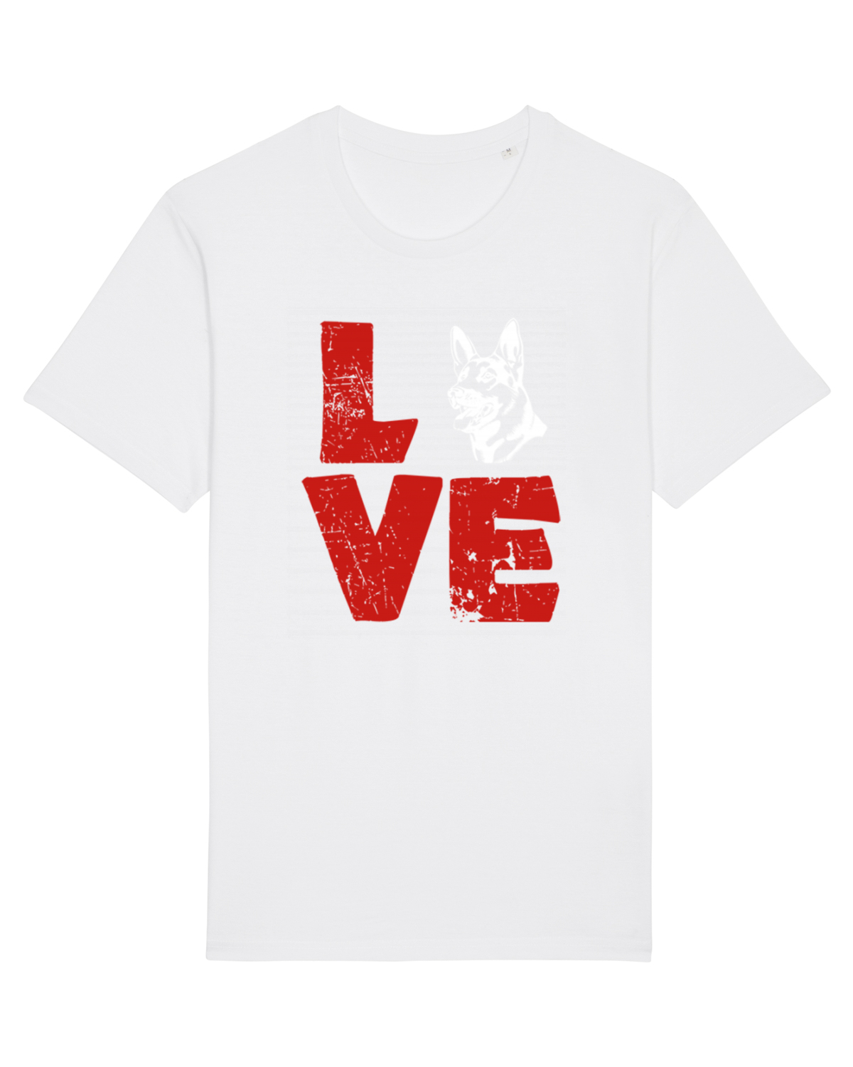 Tricou mânecă scurtă Unisex Rocker White
