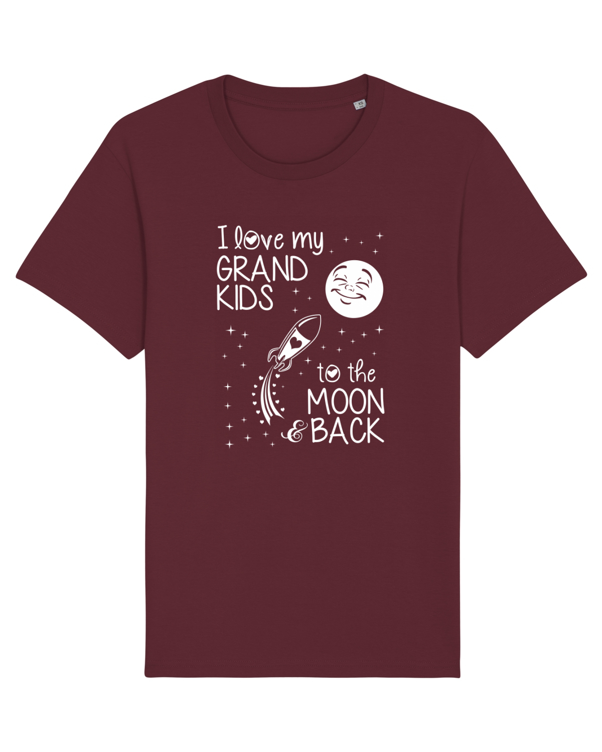 Tricou mânecă scurtă Unisex Rocker Burgundy