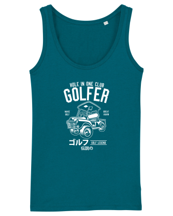 Golf Car White Ocean Depth