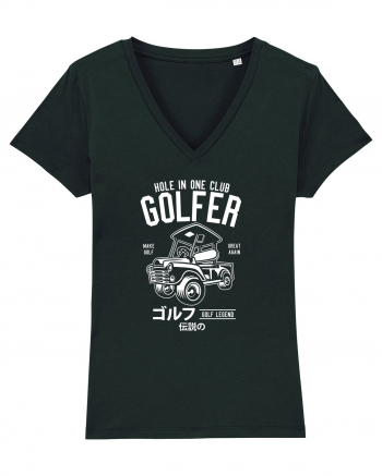 Golf Car White Black