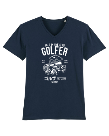 Golf Car White French Navy