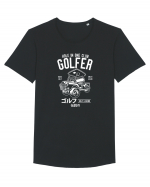 Golf Car White Tricou mânecă scurtă guler larg Bărbat Skater