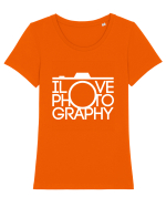 PHOTOGRAPHER Tricou mânecă scurtă guler larg fitted Damă Expresser