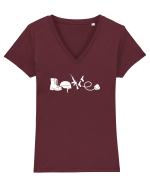 LOVE Tricou mânecă scurtă guler V Damă Evoker