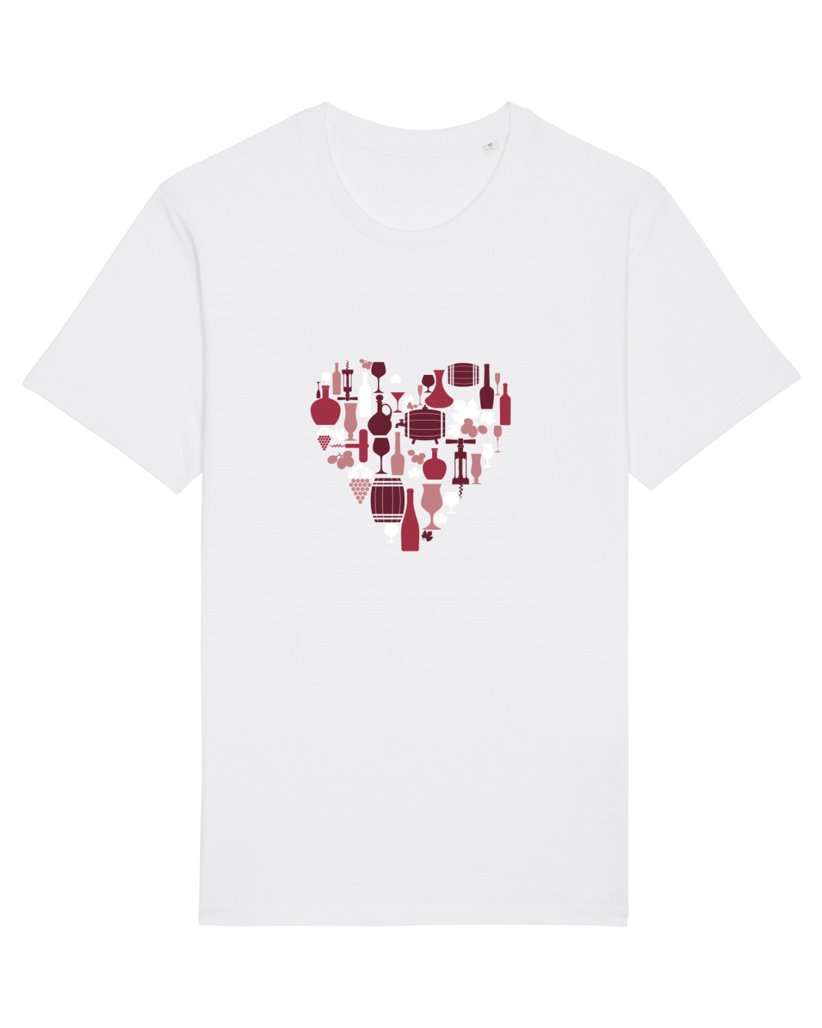 Tricou mânecă scurtă Unisex Rocker White