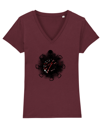 Motorcycle mandala Burgundy