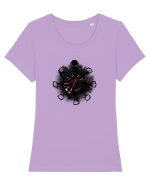 Motorcycle mandala Tricou mânecă scurtă guler larg fitted Damă Expresser