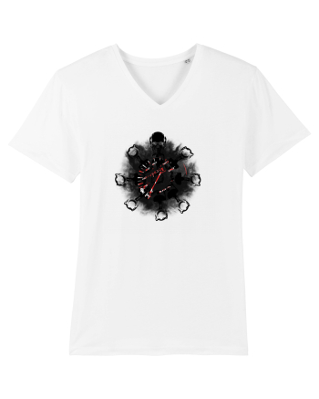Motorcycle mandala White
