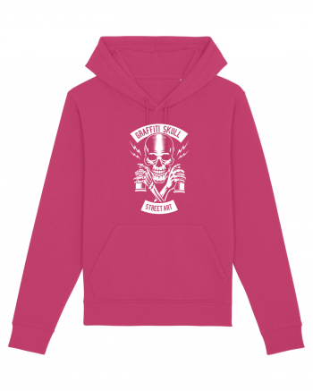 Grafitti Skull Street Art White Raspberry