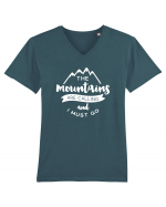 MOUNTAINS Tricou mânecă scurtă guler V Bărbat Presenter