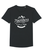 MOUNTAINS Tricou mânecă scurtă guler larg Bărbat Skater