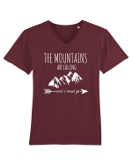 MOUNTAINS Tricou mânecă scurtă guler V Bărbat Presenter