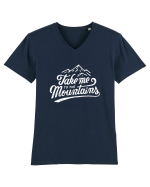 MOUNTAINS Tricou mânecă scurtă guler V Bărbat Presenter
