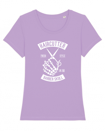Barbershop Skull White Lavender Dawn