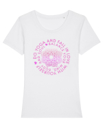 YOGA Tricou mânecă scurtă guler larg fitted Damă Expresser