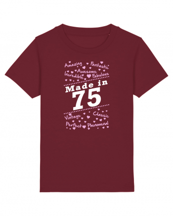 MADE IN 75 Burgundy