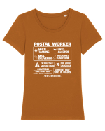 POSTAL WORKER Tricou mânecă scurtă guler larg fitted Damă Expresser