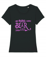 MAMA BEAR Tricou mânecă scurtă guler larg fitted Damă Expresser