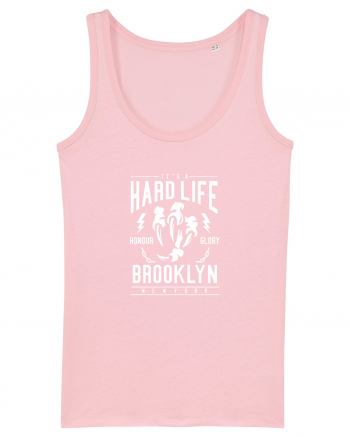 Hard Life Brooklyn White Cotton Pink