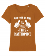 MASTERPIECE Tricou mânecă scurtă guler larg fitted Damă Expresser