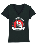 MATH TEACHER Tricou mânecă scurtă guler V Damă Evoker