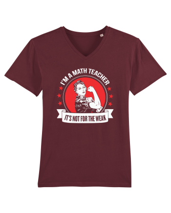 MATH TEACHER Burgundy
