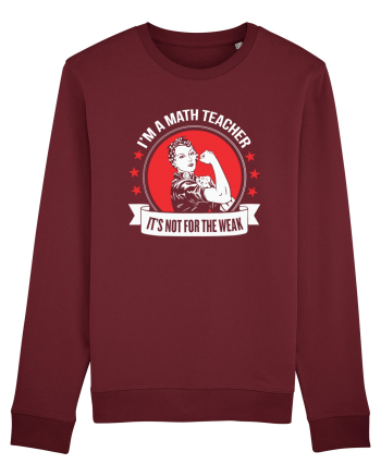 MATH TEACHER Burgundy